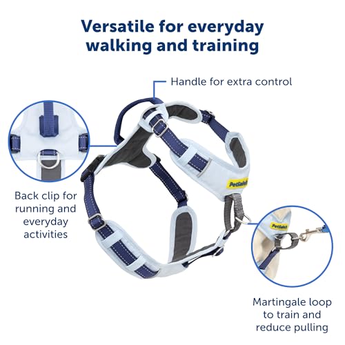PetSafe Easy Walk Comfort No-Pull Dog Harness Padding - Better Walks on 1st Use - 5 Points of Adjustment XS, Green Gingham - color: Gingham, size: Extra Small