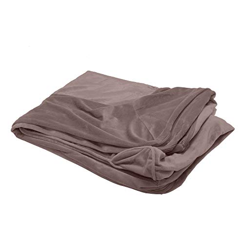 Furhaven Replacement Dog Bed Cover Faux Fur & Velvet Sofa-Style, Machine Washable - Driftwood Brown, Medium - color: (Faux Fur & Velvet) Driftwood Brown, size: Medium