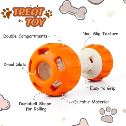 ALL FOR PAWS Dog Frozen Treat Toy, Dog Puzzle Food Ball Toy for Small Medium Large Dogs, Reusable Treat Dispensing Dog Toys to to Keep Them Busy and Reduces Anxiety, Dog Licking Toy, Easy to Clean