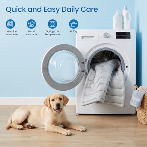 Dog Cooling Mat, Thick & Reversible Cooling Pad for Extra Large Dogs | Breathable Cool Fabric, Durable & Washable Pet Cooling Blanket for Crate Kennel Sofa Car Seat, Outdoor & Indoor Use in Summer - size: XX-Large(59" x 40")