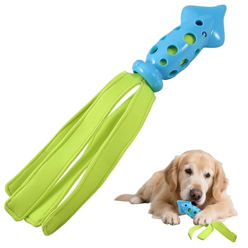 Squeaky Dog Toy NO Stuffing Water Toy Floating Octopus for Puppy Small Medium Dogs