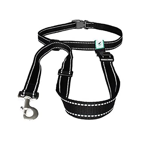 Caldwell's Pet Supply Co. Hands-Free Dog Leash, Adjustable Waist Leash for Dog Walking, Non-Bungee, Hands Free Harness, Durable and Versatile Waist Belt Leashes, Cross Body for Dogs (26" - 47")