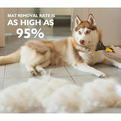 Pet Republique Matt Splitters Tool – Effective Mat Remover and De-matting Comb for Long-Haired Dogs, Cats, Rabbits – Regular 12+23 Teeth Design - size: 12+23 Teeth
