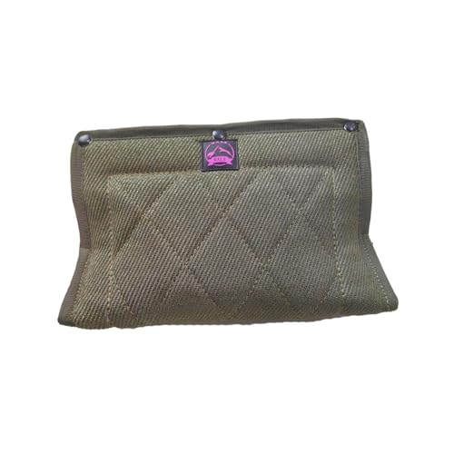 Durable Dog Bite Wedge+Dog Bite Tug Toy,Dog Bite Pillow,Suitable for Diminutive to Medium Dogs (Army Green)