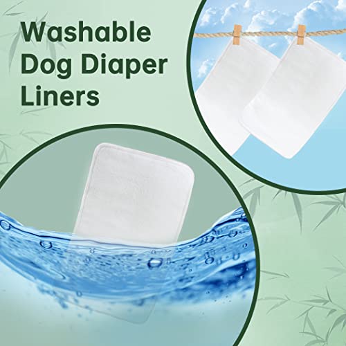 Wegreeco Dog Diaper Pads - Bundle of 10 - (Male Small,3.5"x8.7") - color: Male Wrap Pads, size: Small