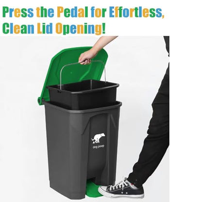 Yatmung 2 Pack - Dog Poop Trash Can Outside