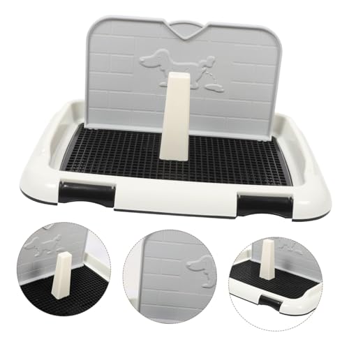 UPKOCH Dog Potty Tray Large Capacity Splashproof Dog Toilet for Indoor Use Durable Plastic Pee Tray Prevents Urine Spills and Mess