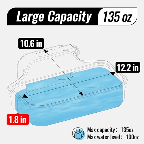 135OZ Automatic Water Dispenser for Large Dogs Patented Outdoor Dog Water Bowl Dispenser Automatic Dog Feeder Fit 3/4'' GHT Faucet Dog Waterer Include Water Hose Extra-Large Drinking Area Brown - color: Brown