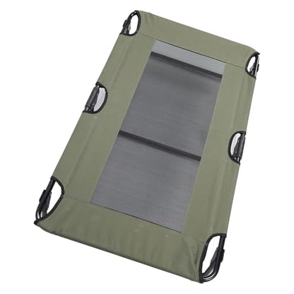 Raised Dog Bed Foldable Cooling Elevated Dog Bed Portable Raised Pet Cot Green Outdoor (76 * 51 * 18cm) - size: 76*51*18cm