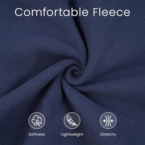 Dog Sweater,Dog Fleece Jacket Vest,Stretchy Pullover Soft Dog Sweatshirt, Lightweight Turtleneck Dog T-Shirts,Pullover Dog Pajamas,Stylish Pet Outfits,Warm Dog Winter Coat for Small Medium Large Dogs - color: NavyBlue, size: Large