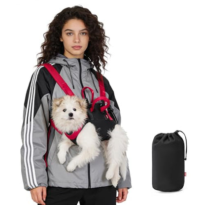 Wakytu Dog Emergency Rescue Sling - Lightweight Packable Lift Harness with Handle - Safe Transport for Small Medium Dogs - Ideal for Hiking Skiing（8.5-17.5lbs） - size: M（8.5-17.5lbs）