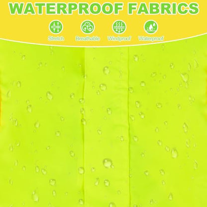 Dog Raincoat, Waterproof Dog Rain Jacket with Removable Hood，Adjustable 4 Legs Pet Poncho with Leash Hole，Reflective Stripe Hooded Snowproof Windproof Clothes for Small to 3X-Large Dogs, XL - color: Green, size: XL