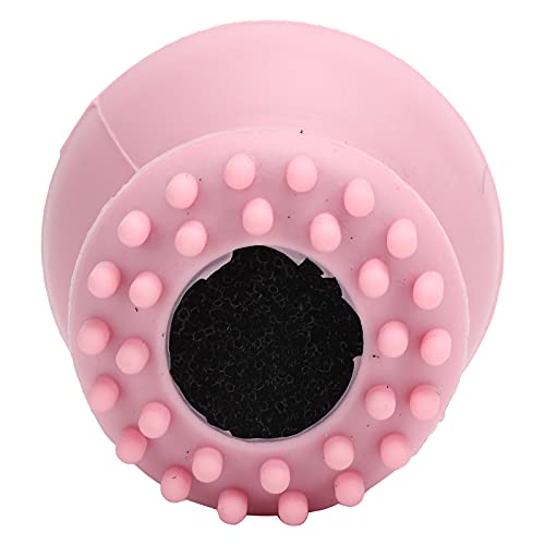 Ymiko Dog Bath Brush, Cat Massager Shower Scrubber with Shampoo Dispenser Cat Rubber Soft Foaming Bath Brush Dog Scrubber For Bath For Shedding, Bathing, Massaging, Grooming, 2.0x2.1in (Pink【bubble