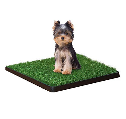 Four Paws Wee-Wee Premium Patch Indoor and Outdoor Pet Potty for Dogs l Dog Potty Training l Artificial Grass l Wee-Wee Patch - size: 20"L x 20"W, style: Patch
