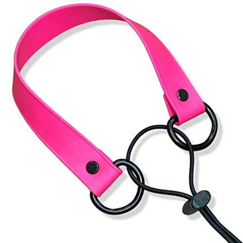 Waterproof E-Collar Replacement Strap Dog Collar for Invisible Fence/ecollar - Easy On Bungee - color: Teal, size: 1" Wide