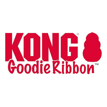 KONG Goodie Ribbon - Stuffable Natural Rubber Dog Toy - with Four Fillable Goodie Grippers for Enrichment Play - Bone-Shaped Chew Toy - for Small Dogs - size: Small (Pack of 1)