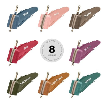 Didog Stylish Dog Poop Bag Holder for Leash, Easy-Pull and Colorful PU Leather Dog Poop Bag Dispenser with Metal Clip, Includes 1 Roll Pet Waste Bag for Daily Walking,Brown - color: Brown