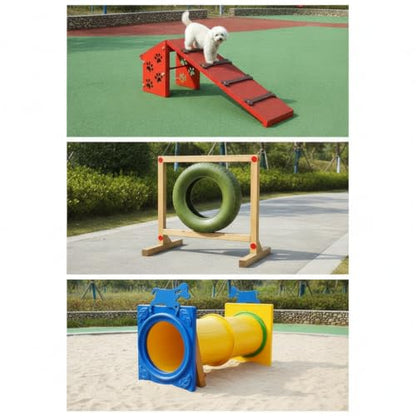 Dog Agility Equipment for Outdoor Training - Agility Hurdles & Obstacle Course Backyard Set, Pet Tunnel 180 * 100 * 110cm - style: Pet Tunnel 180*100*110cm
