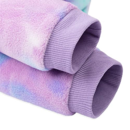 French Bulldog Clothes Dog Hoodie Sweatshirts with Pockets for Small Dogs Puppy Chihuahua Coat Clothing Pet Cat Hoodie Fleece Dog Sweaters Costume - color: Purple +Green, size: XS