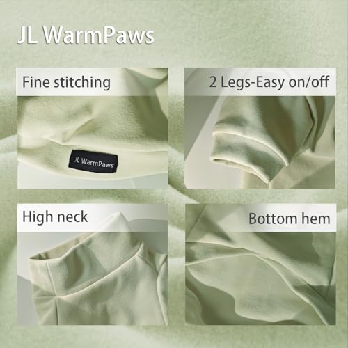 Sphynx Cat Clothes Fleece Pullover Sweater | Soft warm fleece, covers belly. Stretchy, easy on. Washes well. For small dogs & cats: daily walks, naps, AC rooms. - color: PGreen, size: X-Large