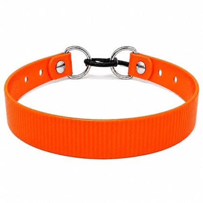SparkDog 3/4” High Flex Quick Adjust E-Collar Strap– Waterproof Replacement Collar Compatible w/SportDOG, Garmin, Dogtra & E-Collar Technologies, Genuine BioThane®-Made in USA (Orange HF, High Flex) - color: Bright Orange HF