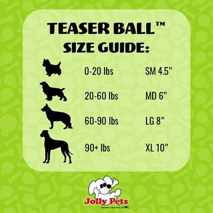 Jolly Pets Teaser Ball Dog Toy, Small/4.5 Inches, Red (1504 RD) - color: Red, size: Small (4.5 in)