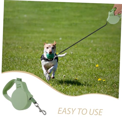 VANZACK Reflective Retractable Dog Leash with Brake Lock System for Small to Medium Breeds Stylish Design for Daily Walks Nylon Tape for Corgis and Cats