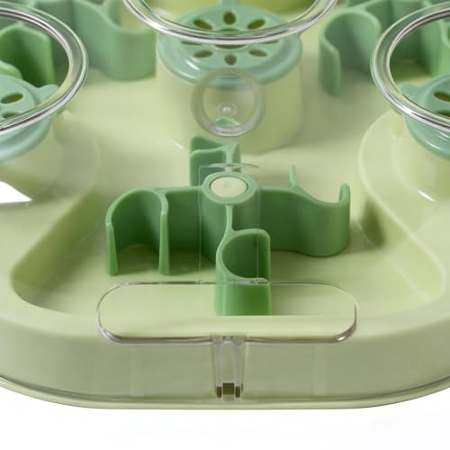 Dog Treat Puzzle - Slow Feeding Game, Pet Treat Strategy Toy, Reward Based Feeder | Stimulating Home Play Boredom Relief Puppy Kitten Medium Large Breed Skill Building Food Activity Puzzle - color: Green