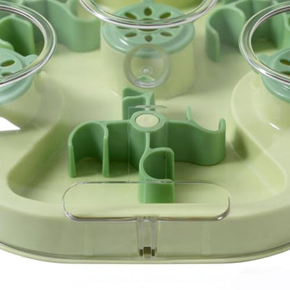 Dog Treat Puzzle - Slow Feeding Game, Pet Treat Strategy Toy, Reward Based Feeder | Stimulating Home Play Boredom Relief Puppy Kitten Medium Large Breed Skill Building Food Activity Puzzle - color: Green