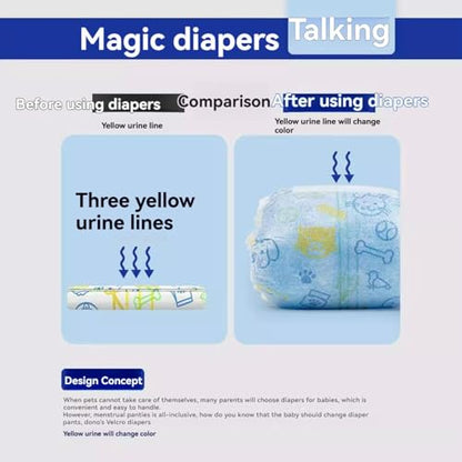 Dog Diapers Male, 10 Count Male Dog Diapers Disposable -Super Thin Diapers High Absorbent Belly Bands for Dogs (S,Female) - size: S
