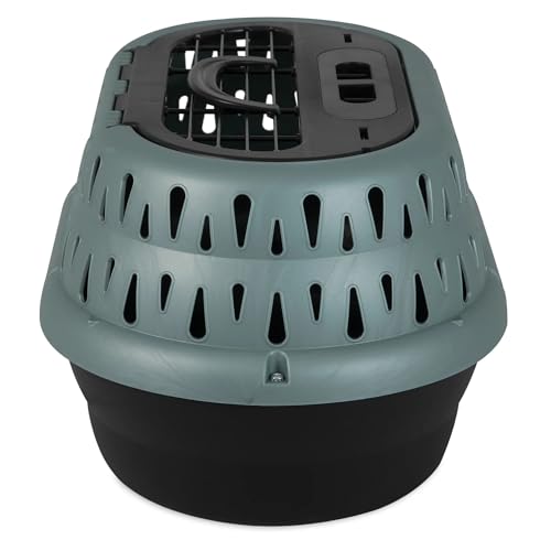 Green Soft-Sided Pet Carrier for Cats & Small Dogs – Lightweight 19 Top Load Travel Crate for Car, Plane, Vet, Overnight – Up to 10 Lb