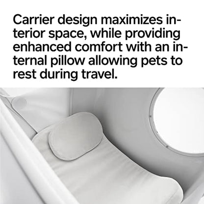 pidan Pet Carrier Large,Pet Suitcase,for Cat and Small Dog,Pet Trolley Case,Pet Rolling Carrier,with Ledlight and Ventilation System,Rechargeable