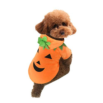 Mogoko Dog Cat Halloween Pumpkin Costume,Pet Cosplay Costumes,Puppy Warm Outfits Fleece Hoodie Animal Autumn Winter Clothes (XXXL Size) - size: XXXL for 25.0~33.0 lbs
