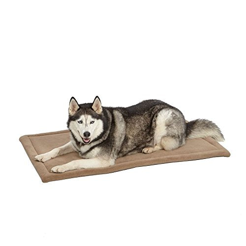 MidWest Homes for Pets XL QuietTime Taupe Micro Terry Pet Bed, Ultra-Soft & Cushioned Crate Pad for 48-inch Crates, Machine Washable - size: 48 inch