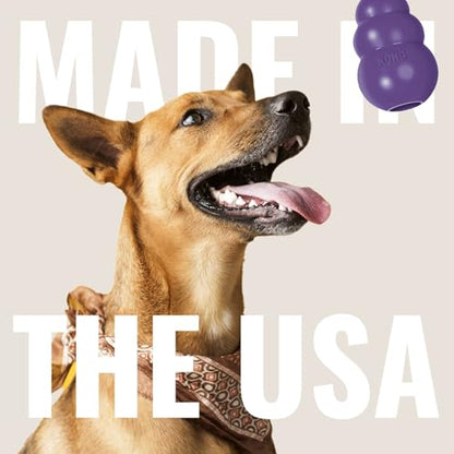 KONG Senior - Dog Toy with Gentle, Natural Rubber - Durable Dog Toy for Older Dogs - Use Treats with Stuffable Chew Toy - Treat Toy for Chewing & Fetching - for Medium Dogs - size: Medium (Pack of 1)