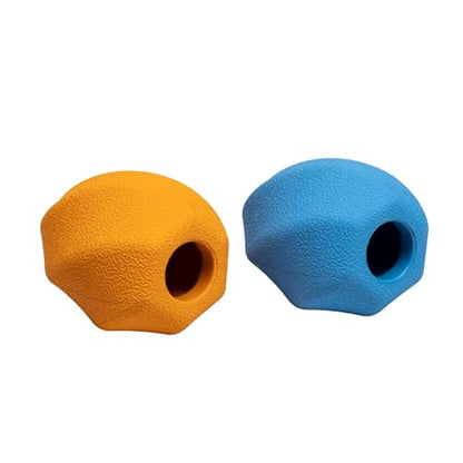 Amazon Basics Interactive Durable Natural Rubber Dog Treat Dispensing Enrichment Chew Toy for Medium Dogs, Multi Color, 2-Pack - size: Medium