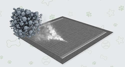 COCOYO Dog Training Pads丨Carbon Absorb Eliminating Urine Odor Puppy Pads丨Premium Charcoal Dog Pee Pads (100 Count, 17.5x23.5 inch) - size: 17.5" x 23.5" Charcoal