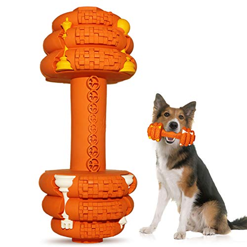Dog Chew Toys for Aggressive Chewers,Food Grade Non-Toxic Dental Pet Toy,Tough Durable Indestructible Dog Toys for Medium Large Dogs.Orange - color: XLarge 7.8IN Orange
