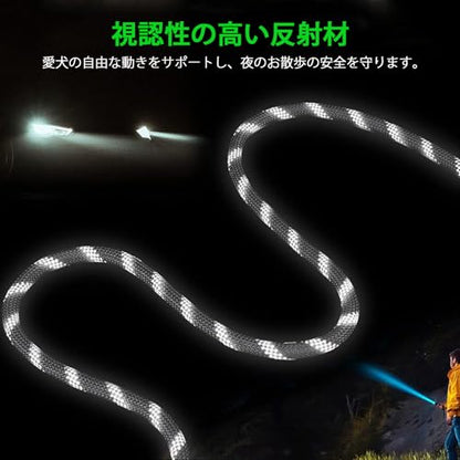 Hands Free Dog Leash Crossbody Dog Running Leash Handsfree Pet Rope for Hiking Training Heavy Duty Reflective Pet Walking Belt - color: Multicolor