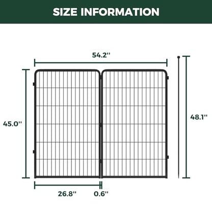 FXW Instant Unleashed Dog Playpen, Portable Pet Fence for Outdoor, RV Trips, and Camping, 45inch, 4 Panels for Large Dogs│Patented - size: 45"H