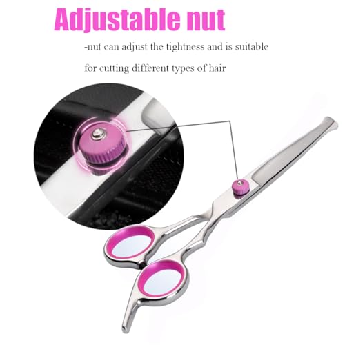 Dog Grooming Scissors, Stainless Steel Dogs Cats Pets Grooming Shears - style: Round head straight scissors