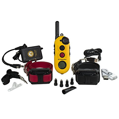 Educator EZ-902 E Collar for Dog Training with Remote - 1/2 Mile Range, Waterproof, 256 Blunt Stimulation Levels, Tone or Vibration Mode, Night Light for Small, Medium & Large Dogs (2 Dogs) - size: EZ-902 - 2 Dogs