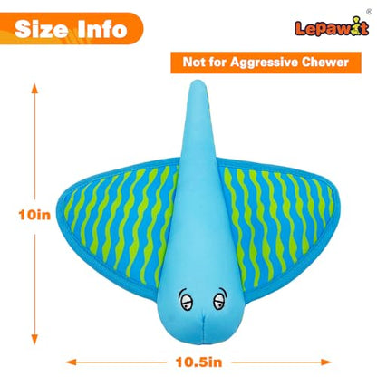 Squeaky Dog Toys, Floating Dog Toys for Indoor or Outward Play, Interactive Dog Gifts for Small and Medium Dogs – Manta - style: E-Manta