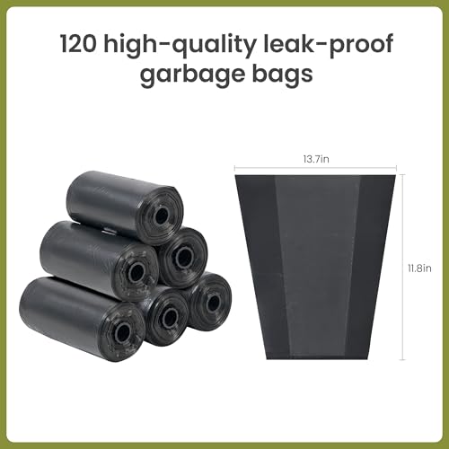 Dog Pooper Scooper Portable with Bag Attachment, One Handed Foldable Design, Includes 120 Waste Bags and Dispenser, 28 Inch Handle for Grass Yard Gravel Cleanup (Green) - color: 28in + Green + 120 garbage bags + dispenser