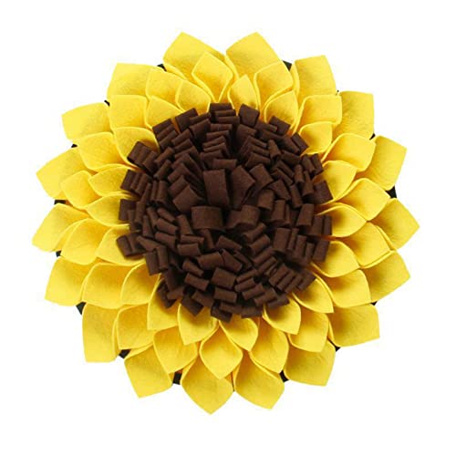 Dog Snuffle Mat Rabbit Foraging Feeding Pad Sunflower Treat Training Mat Boring Breakers for Rabbits Guinea-Pigs Dog Snuffle Mat Toy Small Dog Puzzle Toy Rabbit Foraging Mat Large with