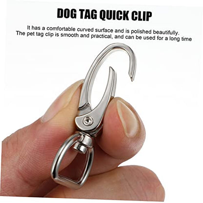 1set Dog Buckle Hanging Ring Custom Dog Tag Clips Lobster Buckles for Puppy Collars