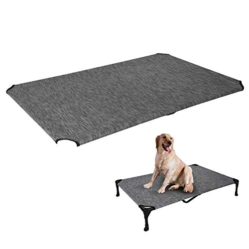 Veehoo Dog Bed Cover for CWC1803-XL - color: Black Silver…, size: 49.0"L x 33.0"W x 0.2"Th