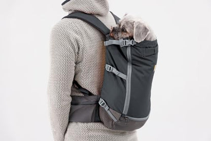 Ruffwear, Hitch Hiker Dog Backpack Carrier, Hands-Free Dog Carrier Backpack with Breathable Mesh, EVA Foam Padding, Durable Polyester, Lightweight Design for Small Dogs, Basalt Gray, Small - color: Basalt Gray, size: Small