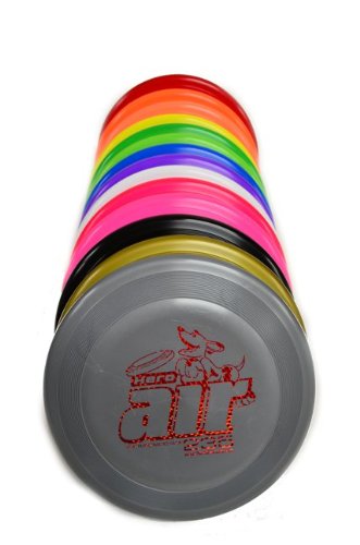 Hero Disc USA Hero Air 235 Dog Frisbee, Outdoor Dog Toy and Pet Frisbee, Lightweight Dog Flying Disc (Pink)