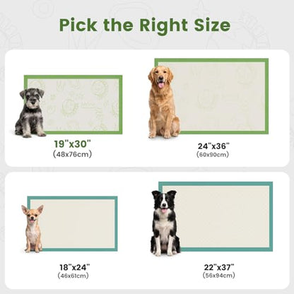 Gardner Pet Pee Pads for Dogs 19"X30" with Adhesive 10 Count, Large Disposable Dog Pee Pads, Non-Slip Puppy Training Pads for Crate/Cage/Carrier - size: 19"x30"(10Ct)